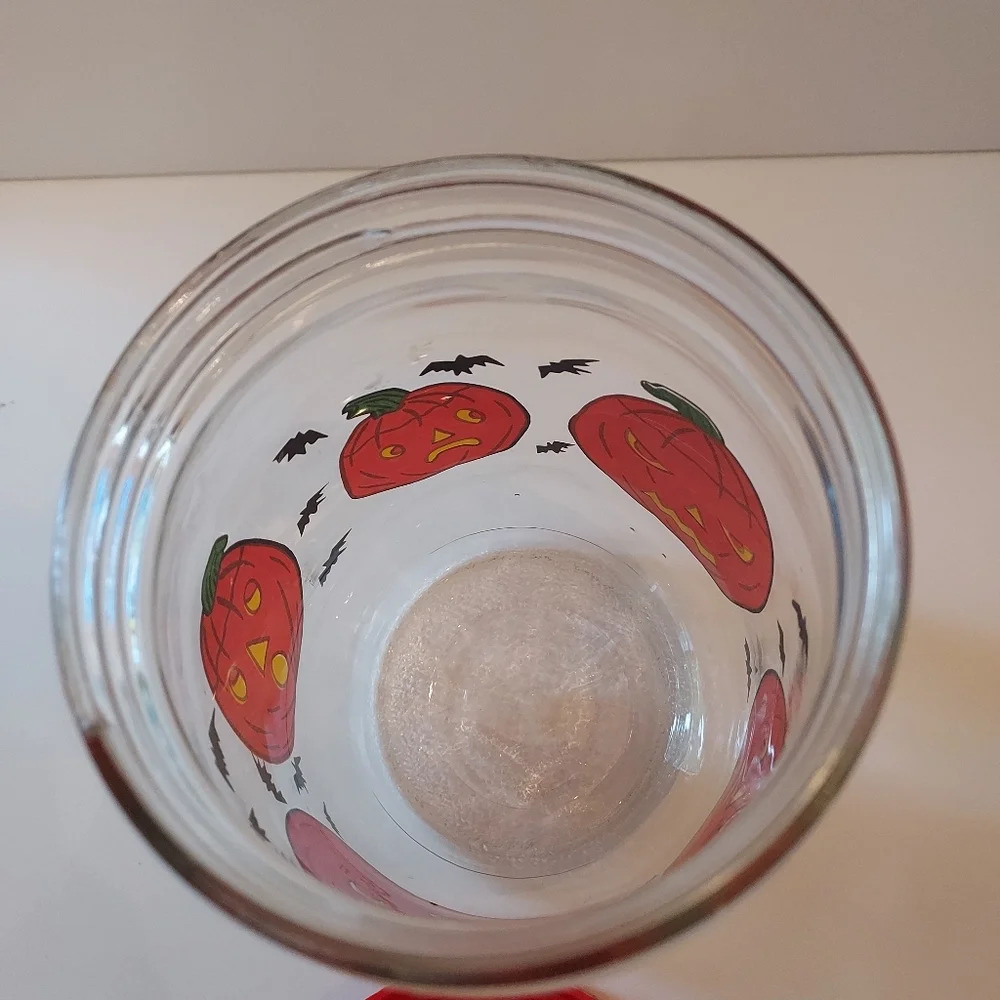 Vintage Glass Canister Pumpkins and Bats - Picture 10 of 10
